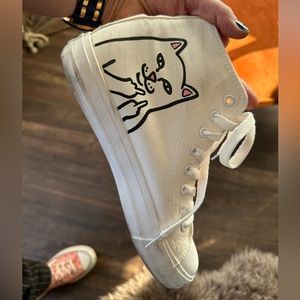 RIPNDIP Lord Nermal white high top shoes